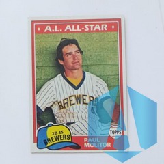 1981 Topps Chewing Gum Paul Molitor #300 Milwaukee Brewers